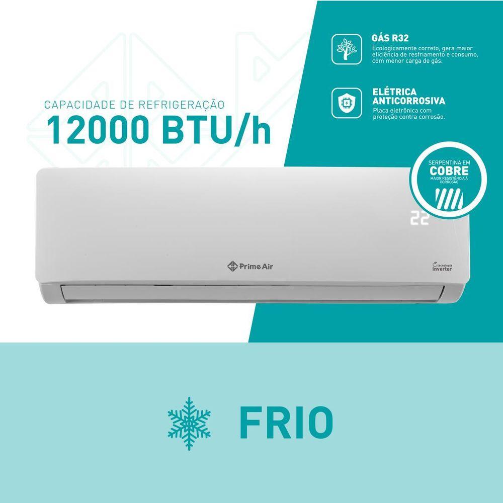Ar-Condicionado Prime Air Split Inverter 12000BTUs Frio 12FC - 2