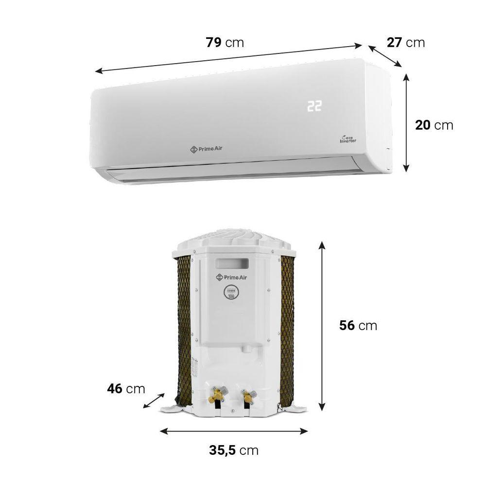 Ar-Condicionado Prime Air Split Inverter 12000BTUs Frio 12FC - 5