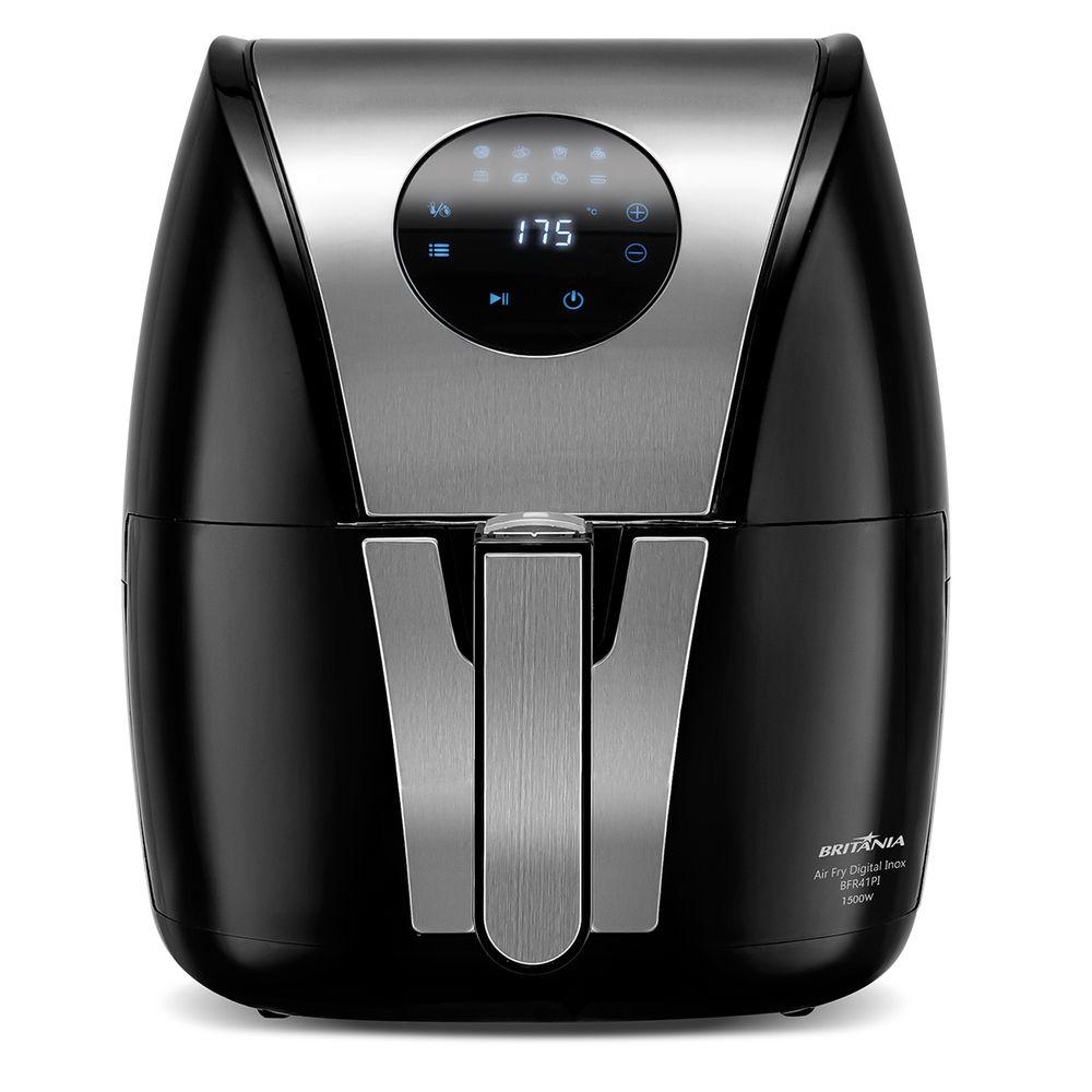 Air Fryer Britânia 5L Antiaderente Digital Inox 1500W BFR41PI - 1