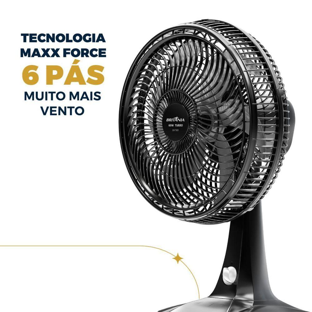 Ventilador 2 em 1 Britânia Tecnologia Maxx Force 60W BVT301 - 3
