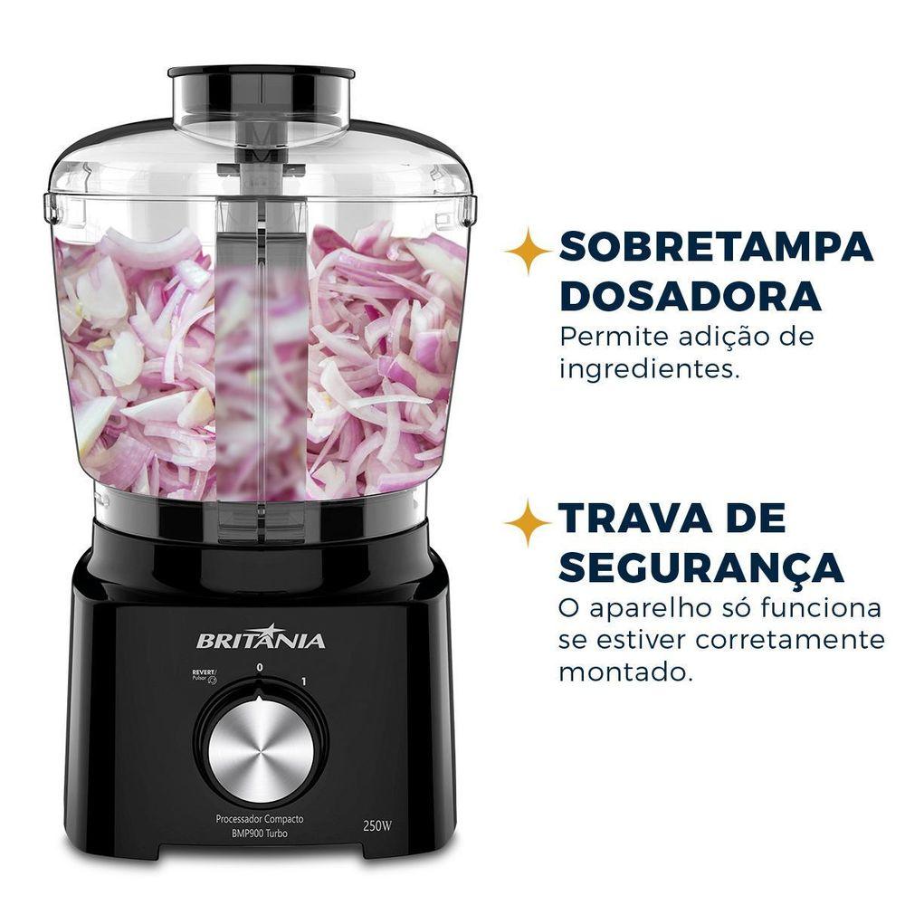 Processador Compacto Britânia 5 em 1 300W BMP900P Turbo - 5