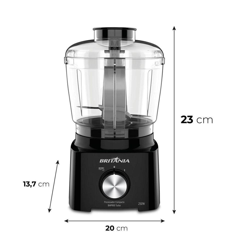 Processador Compacto Britânia 5 em 1 300W BMP900P Turbo - 6
