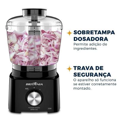 Processador Compacto Britânia 5 em 1 300W BMP900P Turbo
