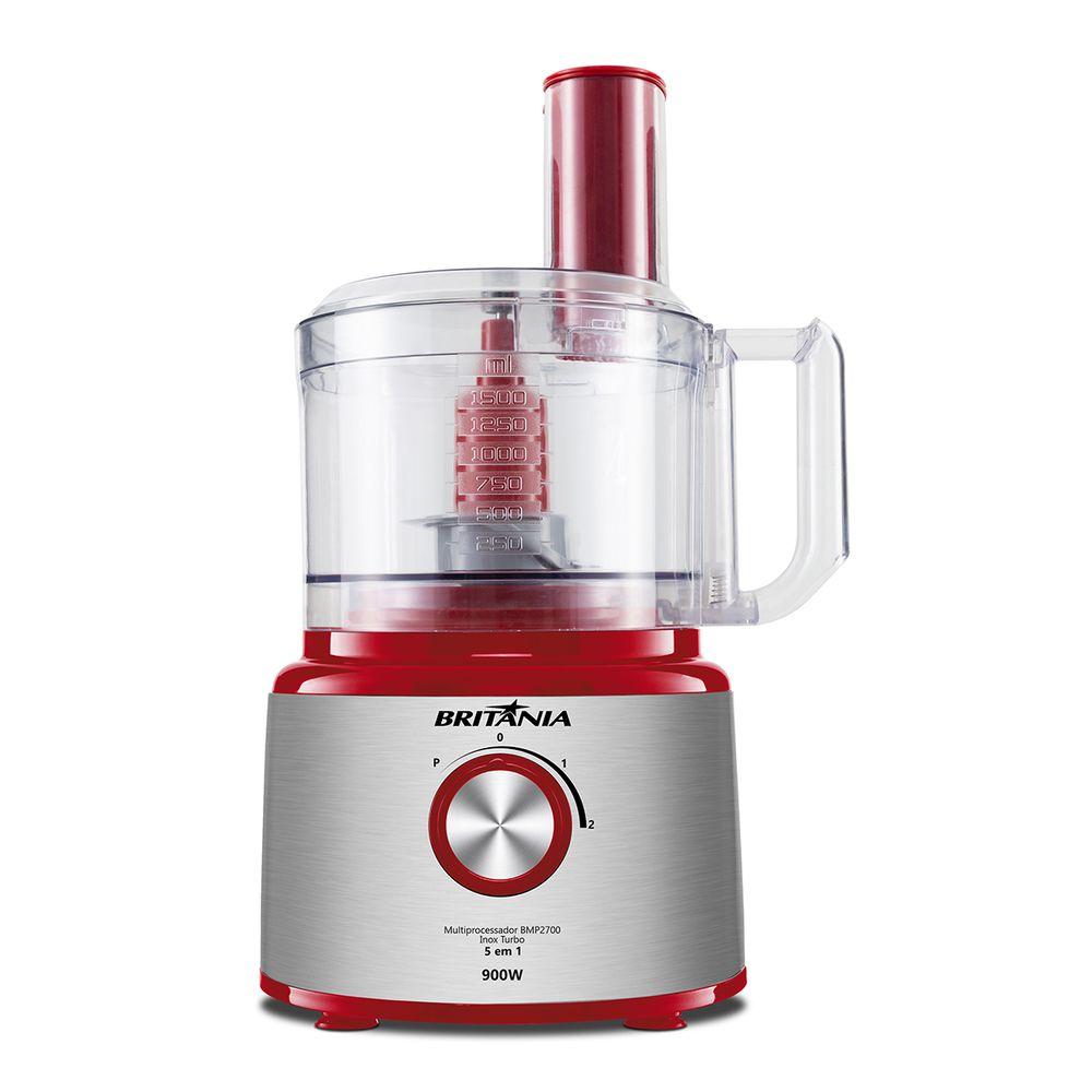 Multiprocessador Britânia 5 em 1 Inox 900W BMP2700V Turbo - 2