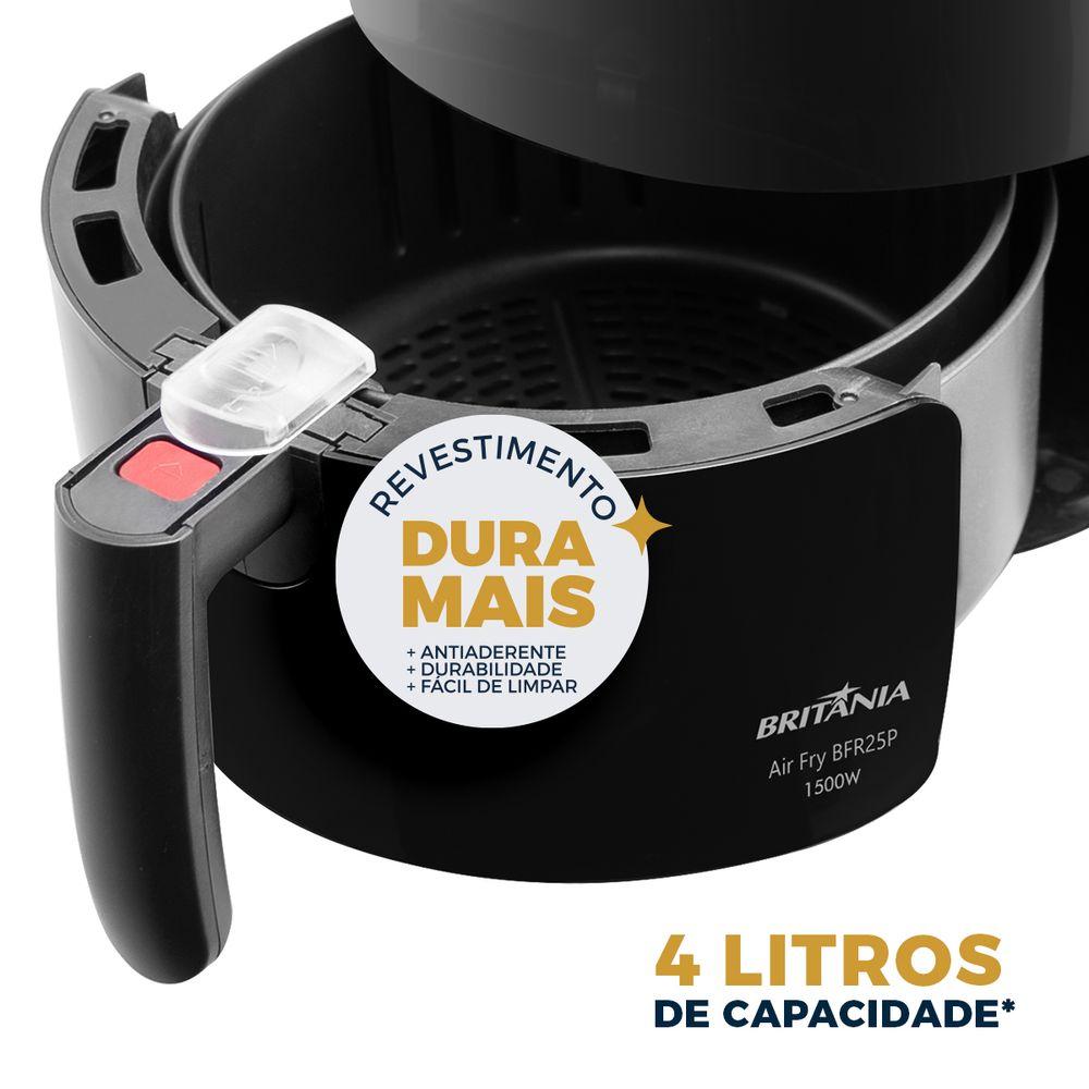 Air Fryer Britânia 3,5L Revestimento Antiaderente 1500W BFR25P - 5
