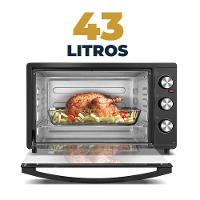 Forno Elétrico Britânia 43L Preto Dupla Resistência BFE43 - 3