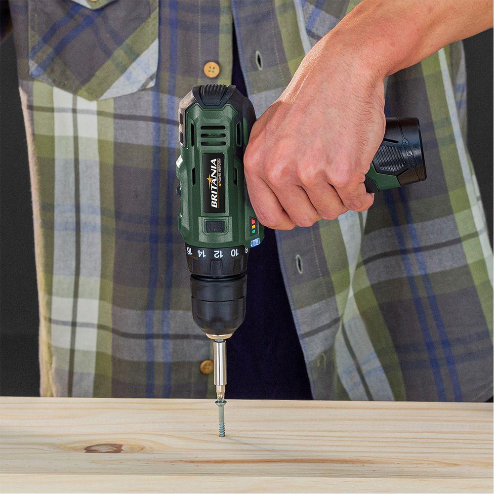 Parafusadeira Britânia 2 em 1 Furadeira Hobby BPF03 - 5