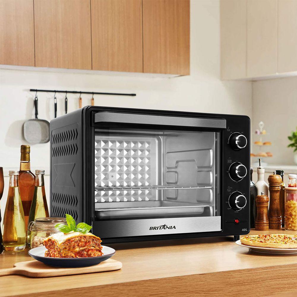 Forno Elétrico Britânia 40L Preto Multifunções 1500W BFE45PI - 2