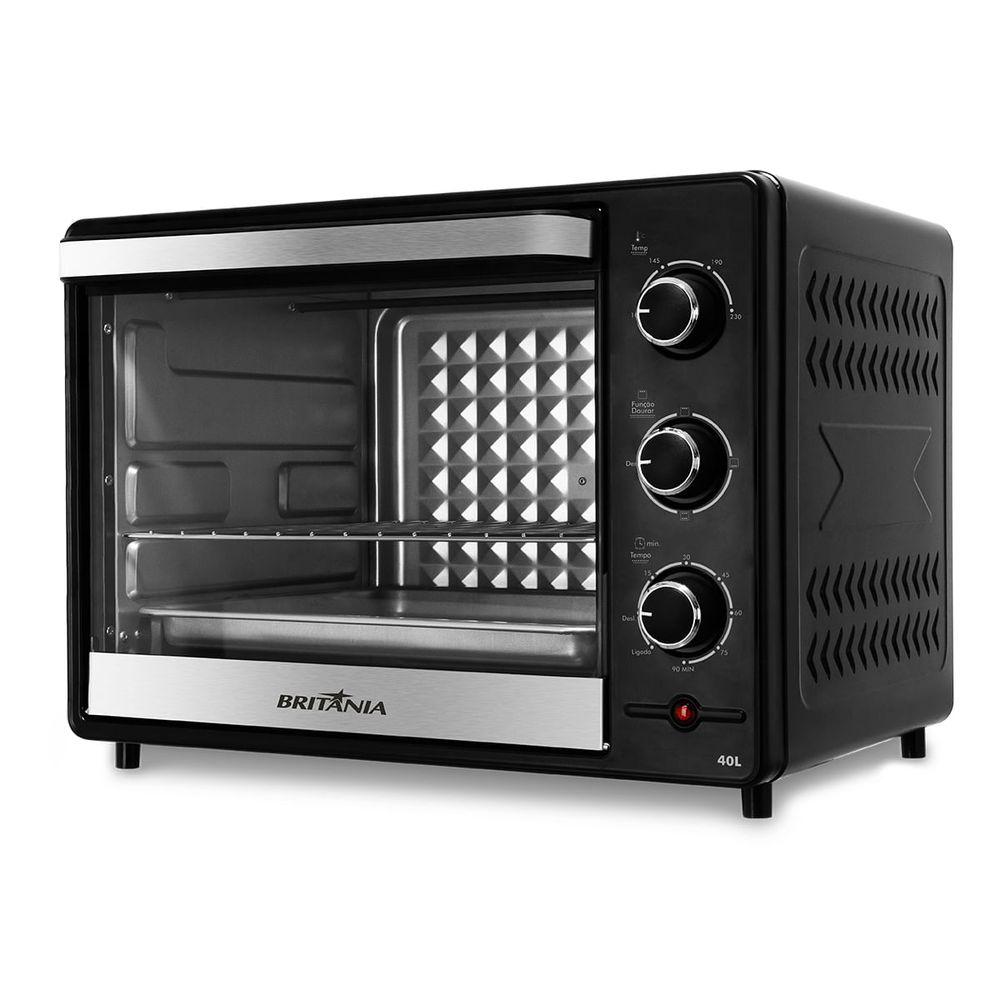 Forno Elétrico Britânia 40L Preto Multifunções 1500W BFE45PI - 3