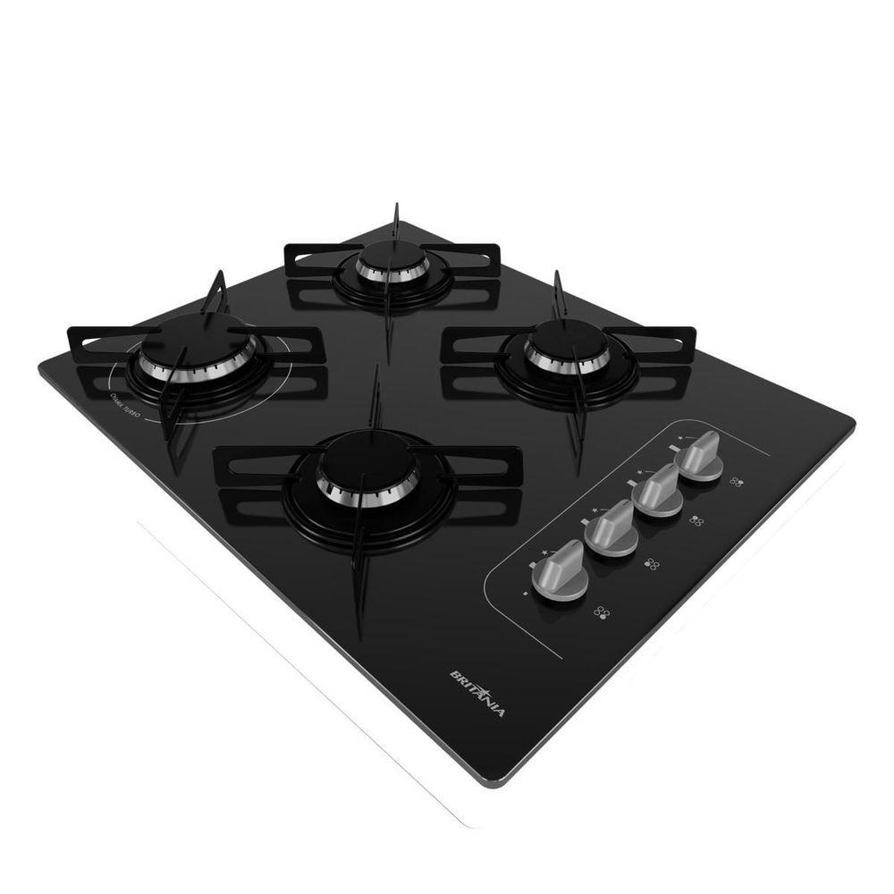 Cooktop a Gás Britânia 4 Queimadores Vidro 8mm BCT4P Bivolt - 7