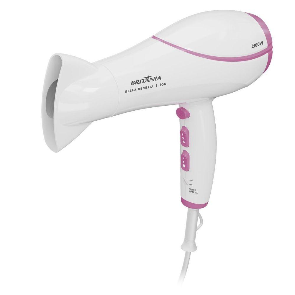 Secador de Cabelos Britânia 2100W Bivolt BELLA BSCE21A - 1