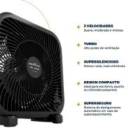 Ventilador Circulador Britânia 30W 3 Velocidades BCA25A - 5