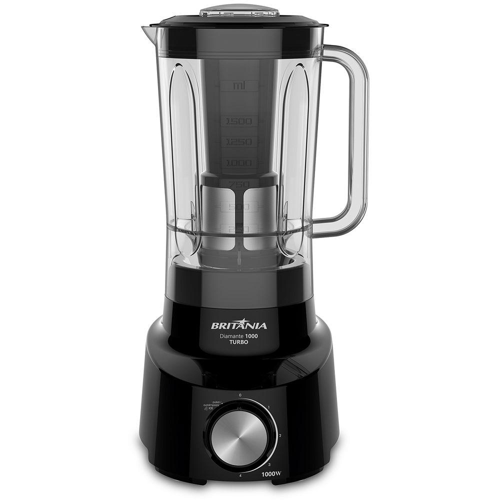 Liquidificador Britânia BLQ Diamante 1000P Turbo 1000W Preto - 2