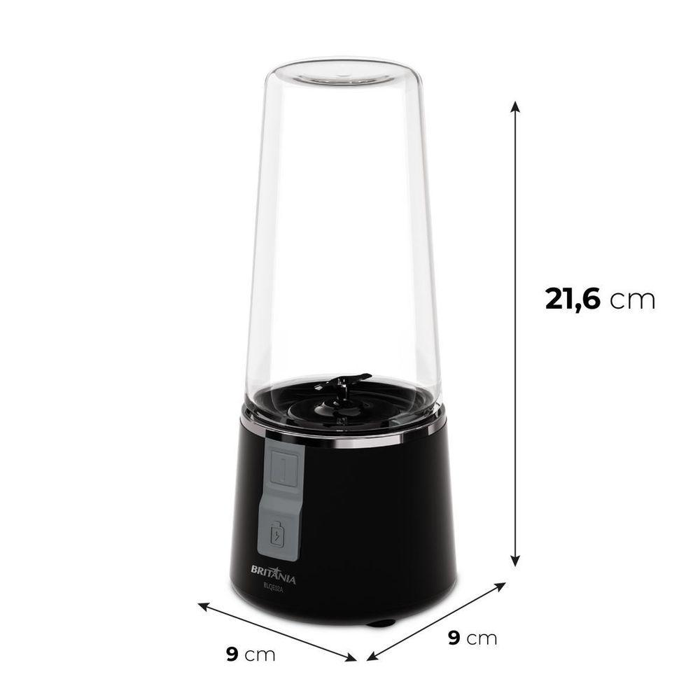 Liquidificador Portátil Britânia 300ml 50W USB BLQE02A - 2