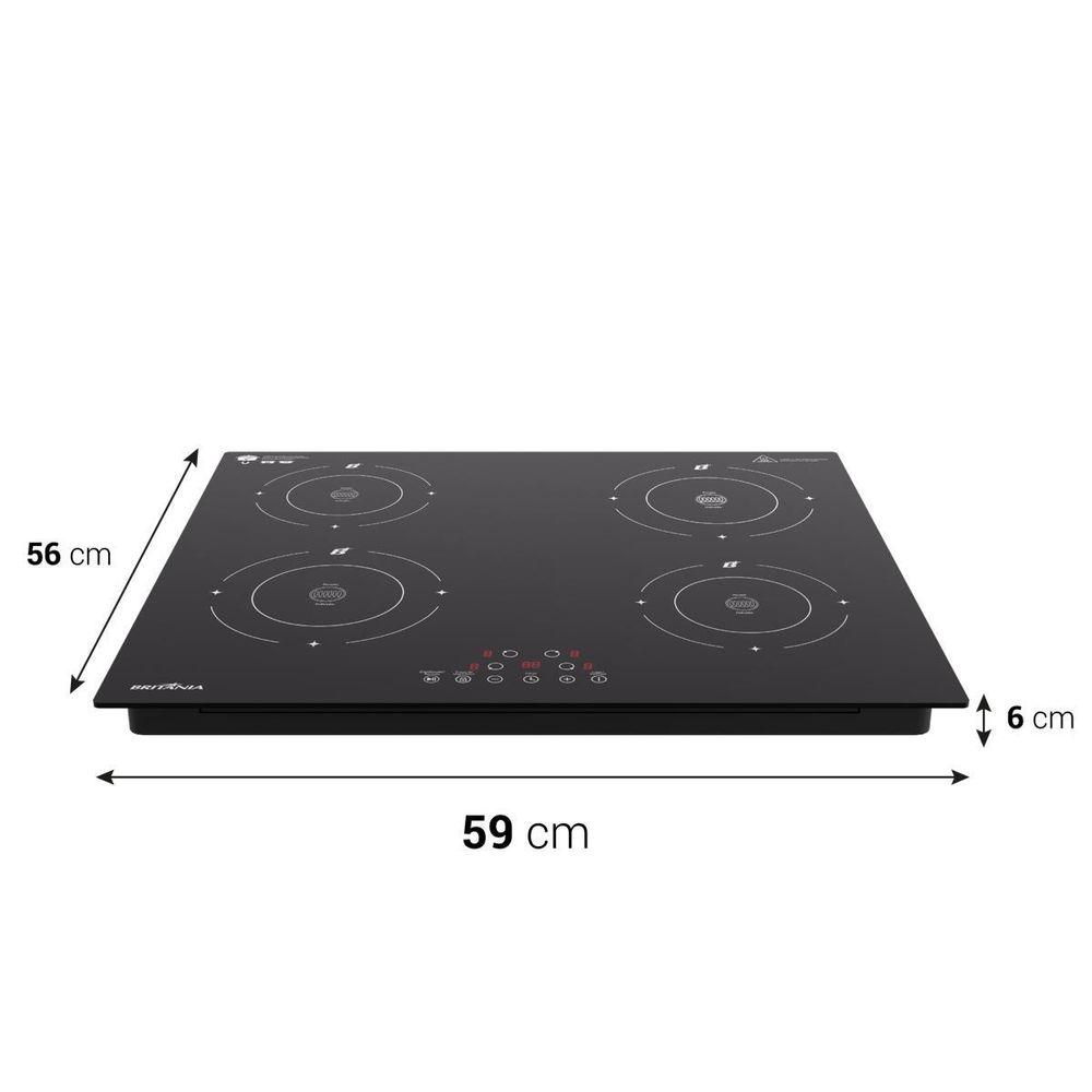 Cooktop 4 Bocas de Indução Britânia BCTE40A - 5