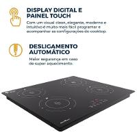 Cooktop 4 Bocas de Indução Britânia BCTE40A