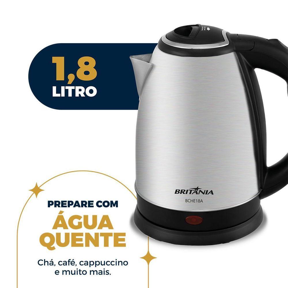 Chaleira Elétrica Britânia 1,8L Inox BCHE18A - 4