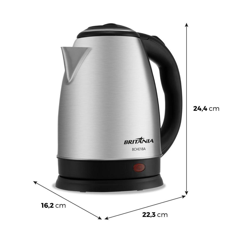 Chaleira Elétrica Britânia 1,8L Inox BCHE18A - 6