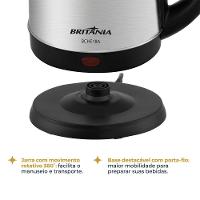 Chaleira Elétrica Britânia 1,8L Inox BCHE18A - 5