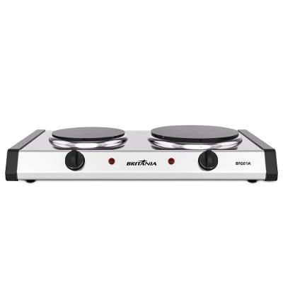 Fogão Elétrico Britânia 2 Bocas Aço Inox BFG01A