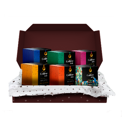 Kit 60 Sachês Café Especial e Drip - Chapada,  Cerrado, Sul de Minas, Arara, Clássico e Geisha