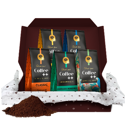 Café Especial em Grãos Moído - CLÁSSICO + FAZENDAS + ARARA