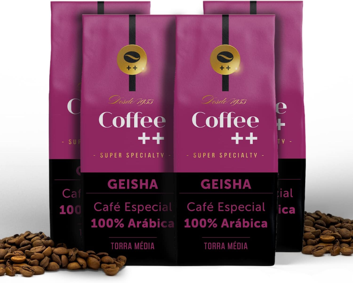 Café Especial em Grãos Geisha 100% Arábica Torra Média -  4 unidades - 1