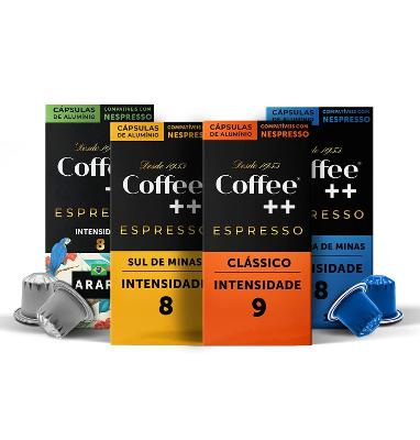 Kit de Cápsulas de Café Coffee Mais, compatível com Nespresso, contém 40 cápsulas