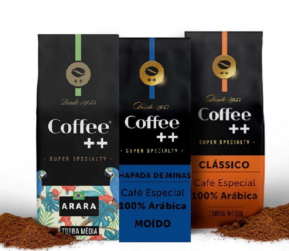 Kit 3 Pacotes Café Especial Torrado e Moído Coffee Mais Fazendas E Arara& - 1