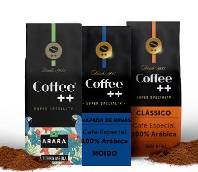 Kit 3 Pacotes Café Especial Torrado e Moído Coffee Mais Fazendas E Arara&