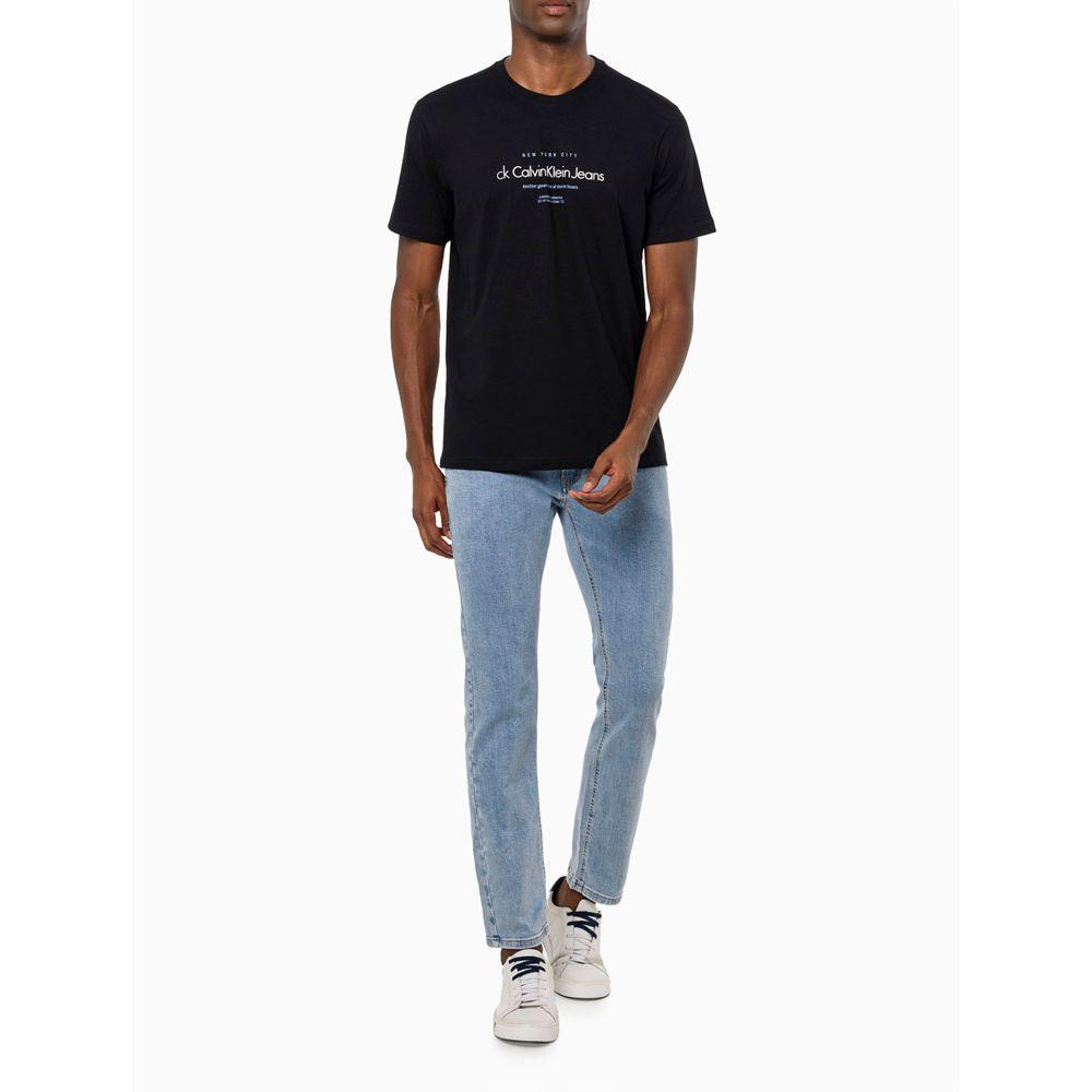 Camiseta Manga Curta Calvin Klein Jeans Masculina Nyc Icons - Preto - 2