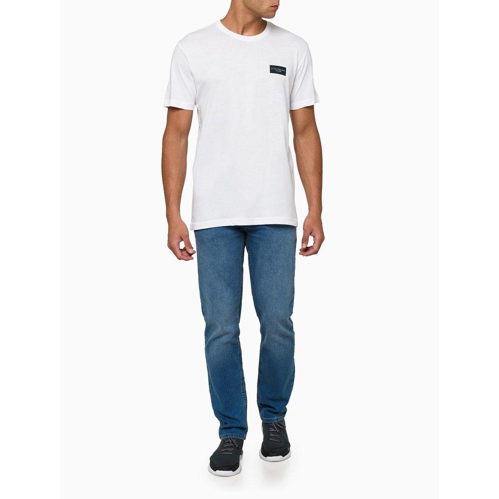 Camiseta Masculina Retângulo Calvin Klein Jeans - Branco - 2