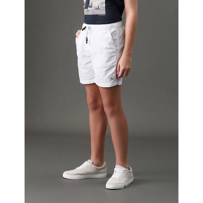 Bermuda Infantil Color Curta Paper Calvin Klein - Branco