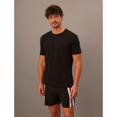 Camiseta Masculina de Algodão Essentials Minimalista Calvin Klein Jeans - Preto