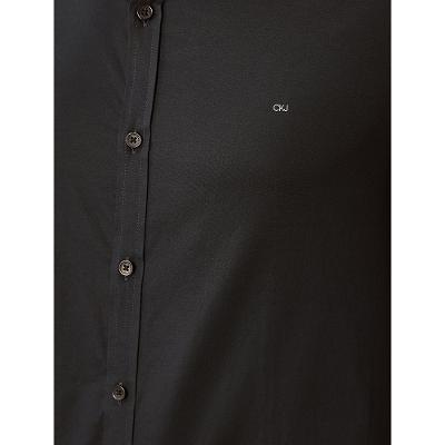 Camisa Masculina Slim Básica de Manga Longa Calvin Klein - Azul Marinho