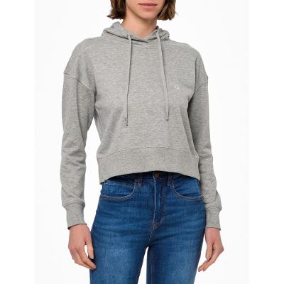 Blusa Feminina Moletom Cropped Reissue Calvin Klein Jeans - Mescla