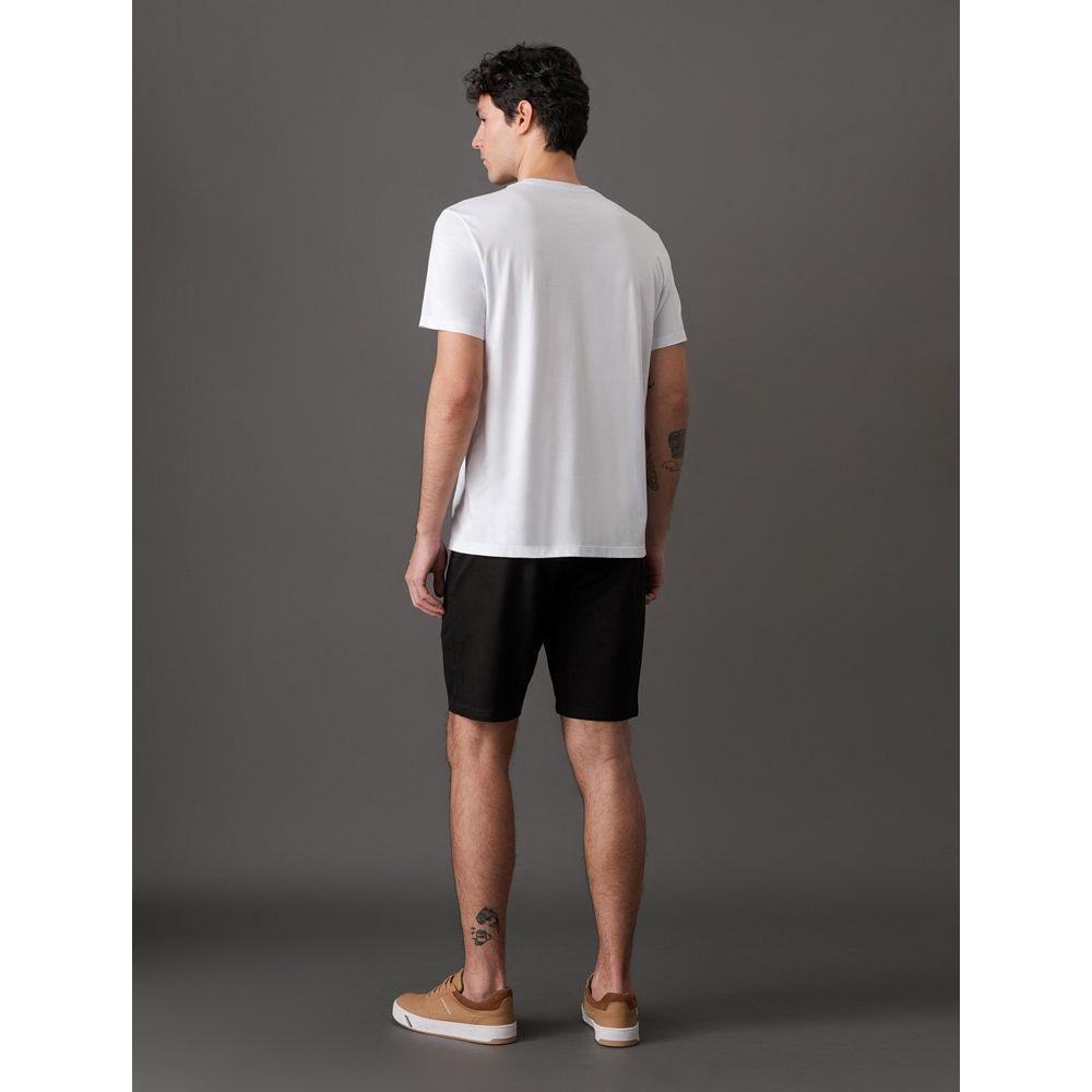 Camiseta Masculina Meia Malha Logo - Branco 2 - 2