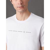 Camiseta Masculina Meia Malha Logo - Branco 2
