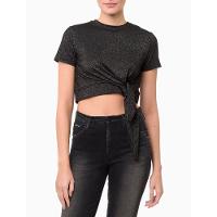 Blusa Feminina Shine Pala Amarração - Preto - 1