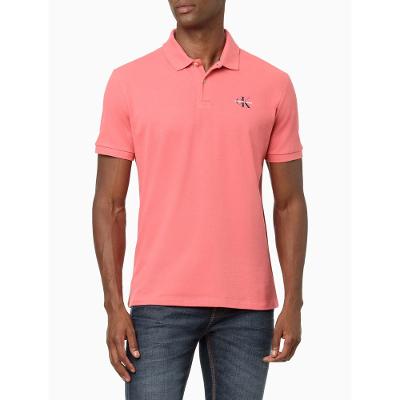 Polo Masculina Manga Curta Re Issue Calvin Klein Jeans - Melancia
