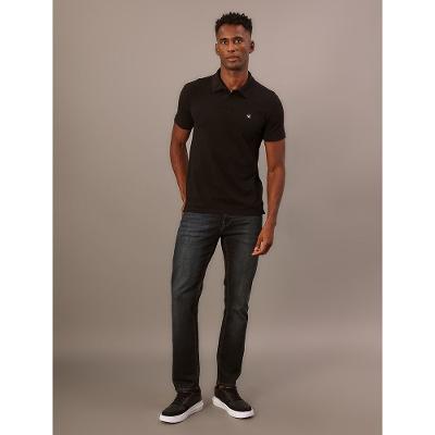Polo Masculina Manga Curta Piquet Calvin Klein Jeans - Preto