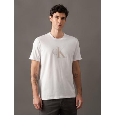 Camiseta Masculina Manga Curta Gel Calvin Klein Jeans - Branco 2