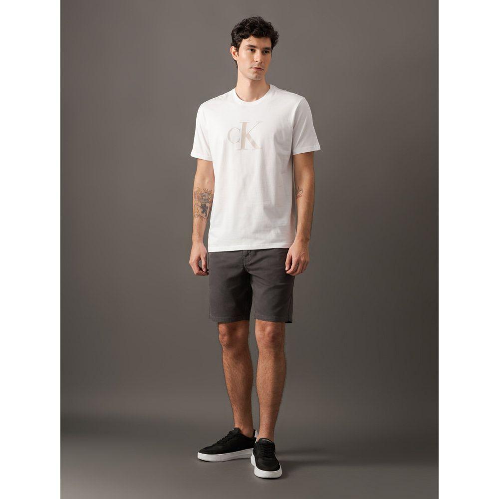 Camiseta Masculina Manga Curta Gel Calvin Klein Jeans - Branco 2 - 3