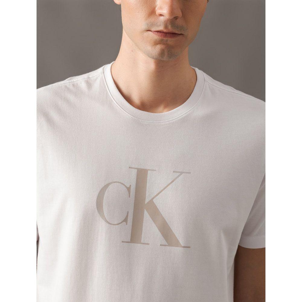 Camiseta Masculina Manga Curta Gel Calvin Klein Jeans - Branco 2 - 4