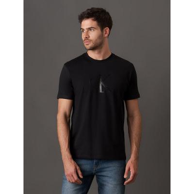Camiseta Masculina Manga Curta Gel Calvin Klein Jeans - Preto