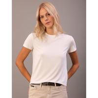 Camiseta Feminina Viscolycra Calvin Klein Jeans - Off White - 2
