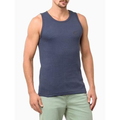 Regata Masculina Ribana Logo Monograma - Marinho