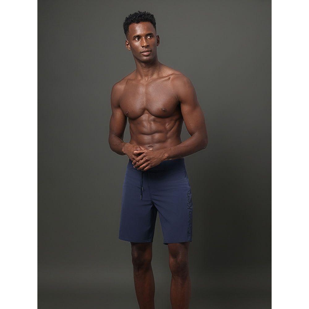 Bermuda D'Água Lisa Calvin Klein Swimwear - Marinho - 5