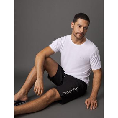 Bermuda D'Água Lisa Calvin Klein Swimwear - Preto