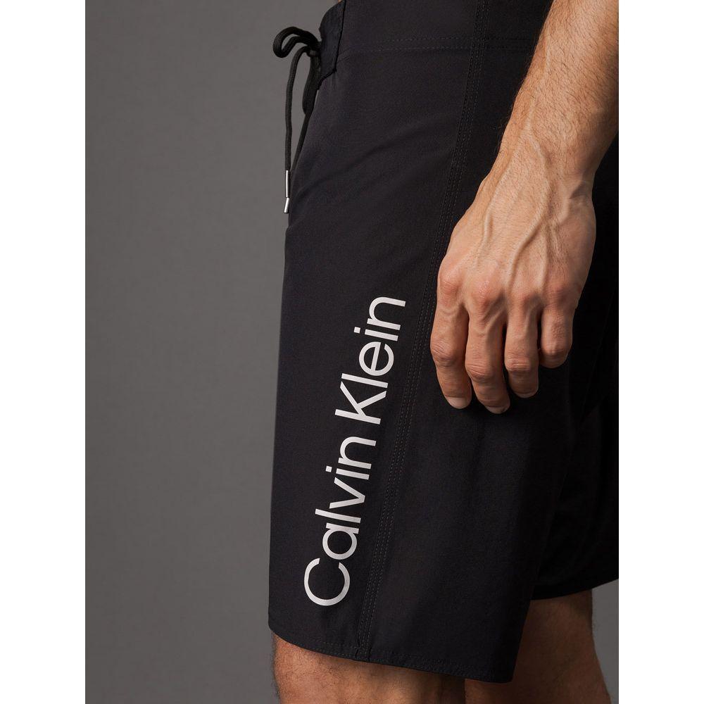 Bermuda D'Água Lisa Calvin Klein Swimwear - Preto - 4